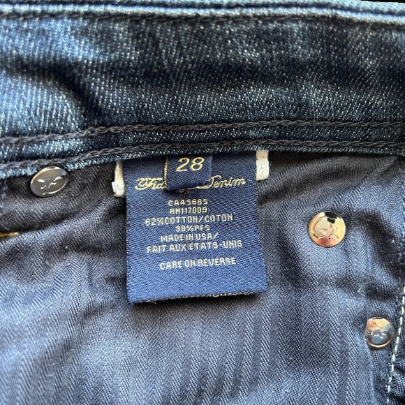 FIDELITY Stevie Mid Rise Straight Leg Viper Rinse Jeans Sz 28 - Picture 5 of 11